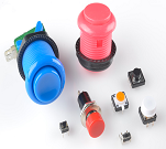 Přepínače, spínače, tlačítka