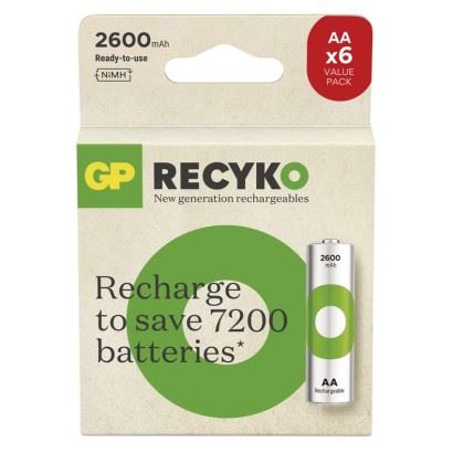 Nabíjecí baterie GP ReCyko 2600 AA (HR6), B2527V
