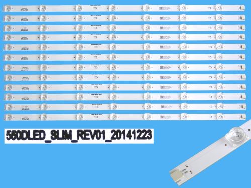 LED podsvit sada Panasonic 570mm 12 pásků / DLED TOTAL ARRAY 550DLED_SLIM REV01_20141223 /