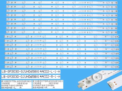 LED podsvit sada Philips 705TLB6543030P06X celkem 16 pásků / DLED TOTAL ARRAY 996599001100