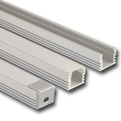 MCLED PROFIL PŘISAZ. HLINÍKOVÝ PP 16X13MM MATNÝ DIFUZOR KOMPLET 1M ML-761.013.02.1