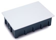 FAMATEL ACQUABOX KRABICE IP20 205X130X45MM VÍČKO 226X151 MONTÁŽ DO DUTÝCH STĚN PLNÉ VÍKO 3253