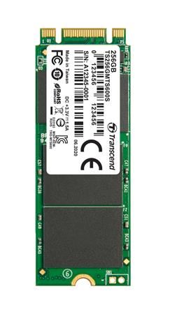 TRANSCEND MTS600S 256GB SSD disk M.2 2260, SATA III 6Gb/s (MLC), 530MB/s R, 400MB/s W, ret