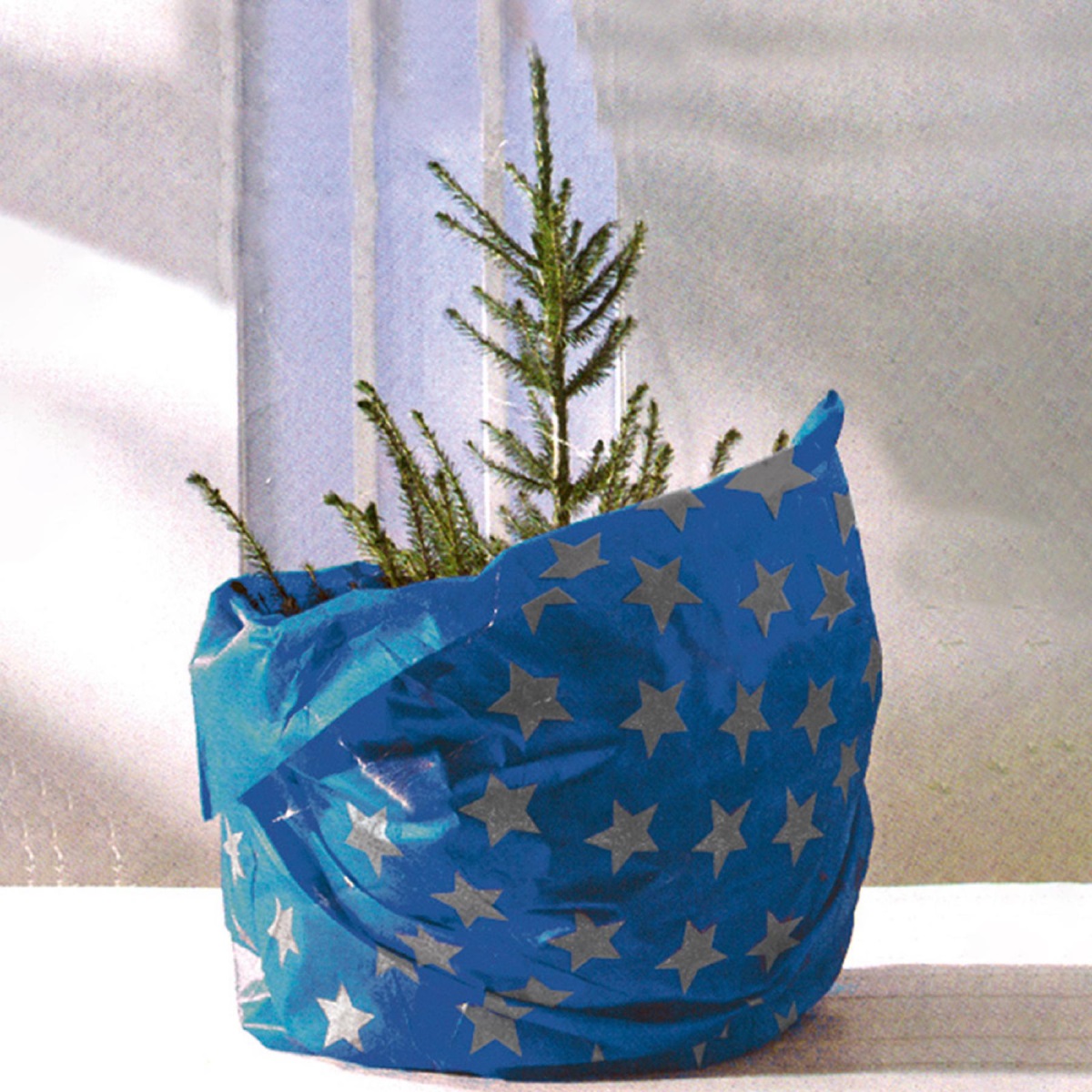 Podložka pod vánoční strom, modrá KT 250/BL