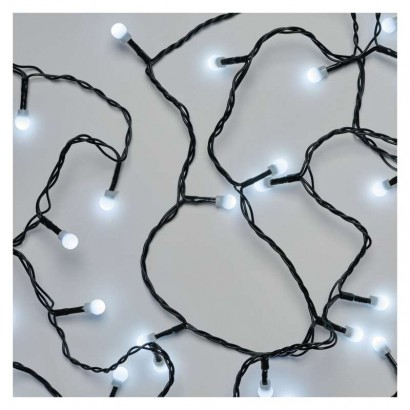 LED vánoční cherry řetěz – kuličky, 20 m, venkovní i vnitřní, studená bílá, časovač, 1550052001