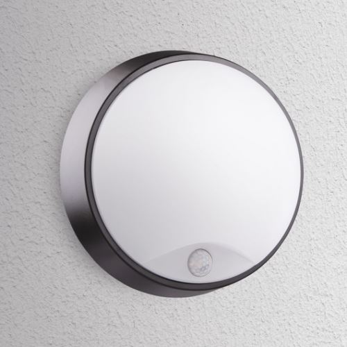 PHIL CEN LED SVÍTIDLO OASI TONDA ČERNÉ SENSOR 14W CCT 3000K-4000K-6500K 1550LM 120ST IP54