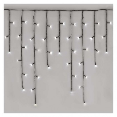 LED vánoční rampouchy, 3,6 m, venkovní i vnitřní, studená bílá, programy, 1550042012