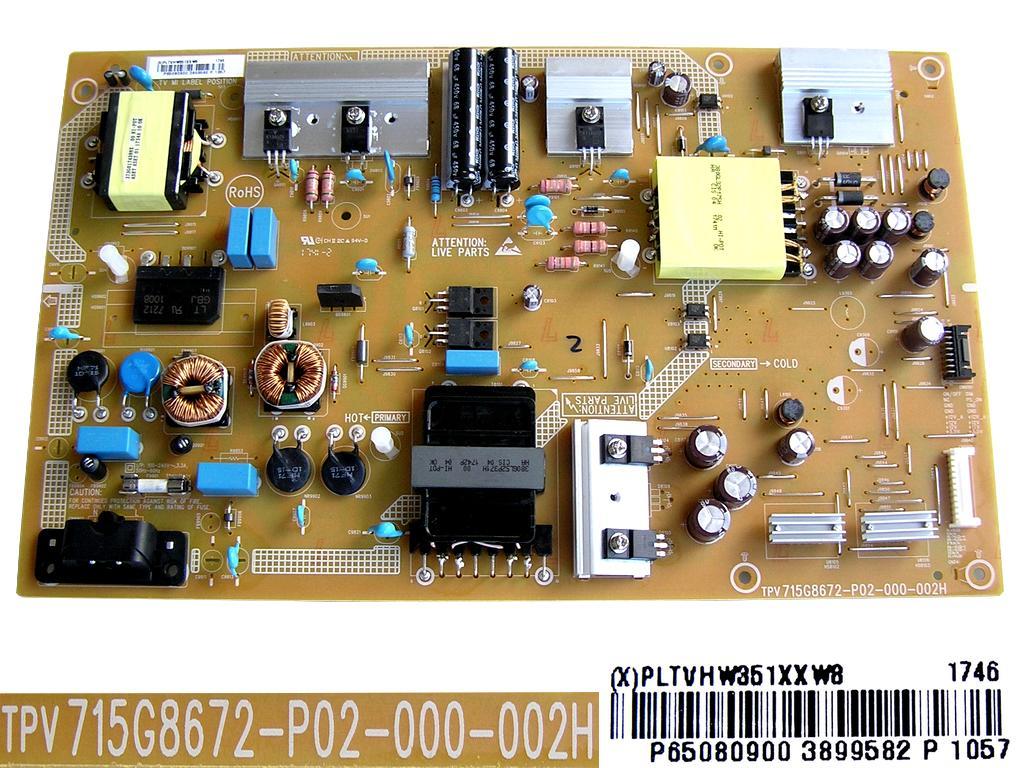 LCD LED modul zdroj PLTVHW351XXW8 / SMPS board unit 715G8672-P02-000-002H / Philips 996597