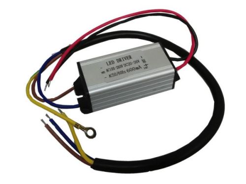 Zdroj LED driver 20W, 20-40V/600mA pro LED 20W , IP65, napájení 230V
