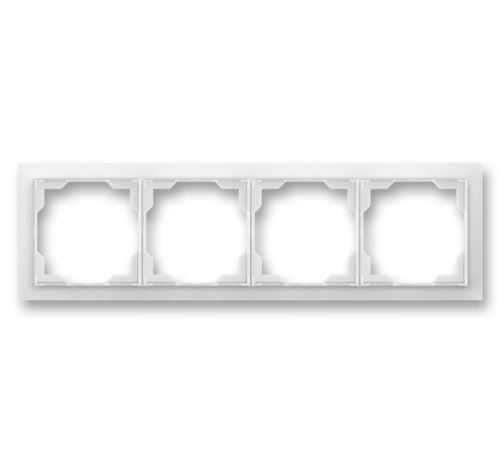 ABB NEO 3901M-A00140 01 RÁMEČEK ČTYŘNÁSOBNÝ PRO VODOROVNOU I SVISLOU MONTÁŽ LEDOVÁ BÍLÁ