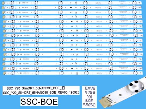 LED podsvit sada LG 55NANO90 celkem 16 pásků 564mm / DLED TOTAL ARRAY SSC_Y20_SlimDRT_55NA