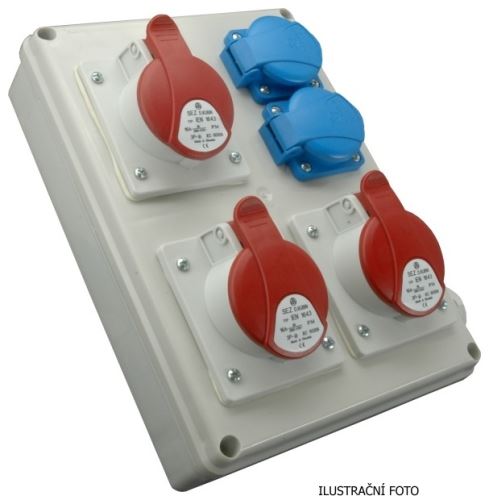 DK ROZVODNICE ZÁS. 3X1653+2X230V IP44 ROS 1603