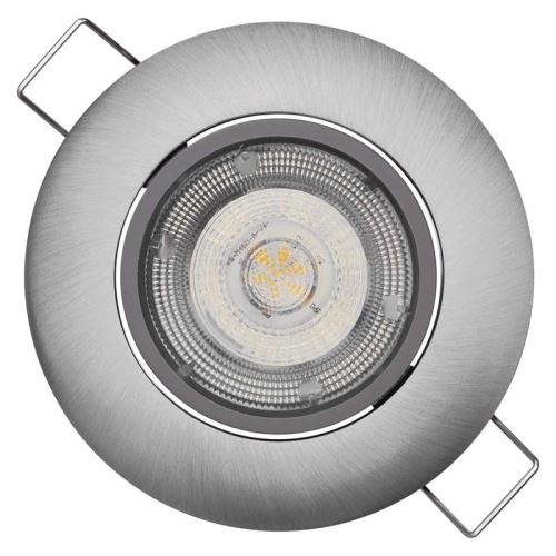 LED bodové svítidlo SIMMI stříbrné, kruh 5W neutr. bílá ZD3222