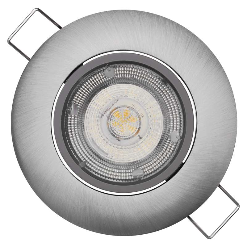 LED bodové svítidlo SIMMI stříbrné, kruh 5W neutr. bílá, 1540125570