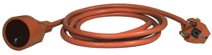 Prodlužovací kabel 30 m / 1 zásuvka / oranžový / PVC / 230 V / 1,5 mm2, 1901013000