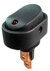 Vypínač kolébkový ON-OFF 1pol.12V/20A, červená LED