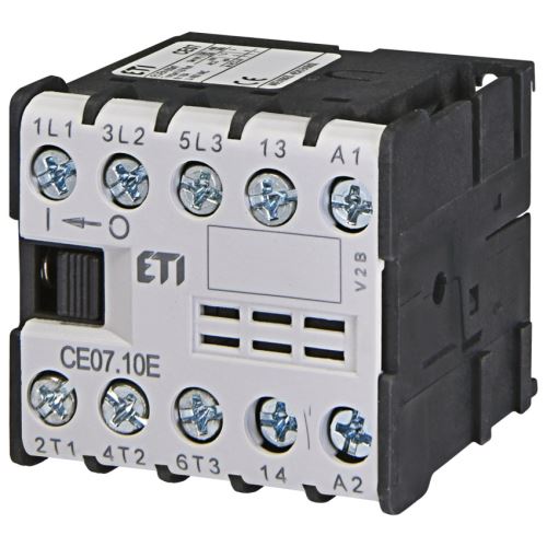 ETI STYKAČ CEO7.10-230V-50/60HZ 3-PÓL. 4XZ IN=16A (AC1) / 7A (AC3 400V) UC=230V AC 0046410