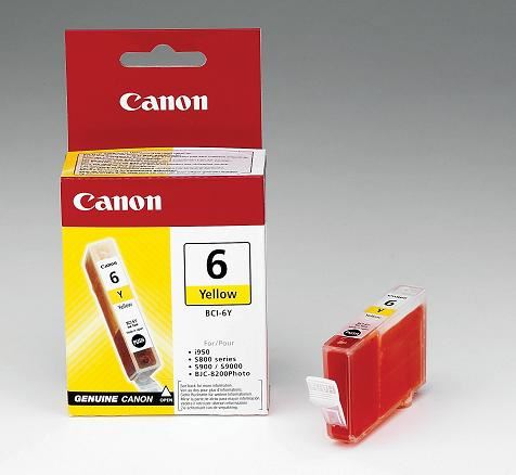 Canon cartridge BCI-6Y Yellow (BCI6Y)