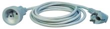 Prodlužovací kabel 10 m / 1 zásuvka / bílý / PVC / 1 mm2 P0110 Prodlužovací kabel 10 m / 1 zásuvka / bílý / PVC / 1 mm2 P0110