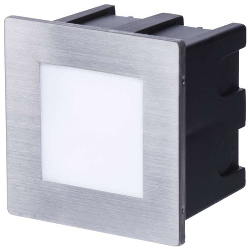 LED orientační vestavné svítidlo AMAL 80×80, 1,5W teplá bílá,IP65 ZC0109