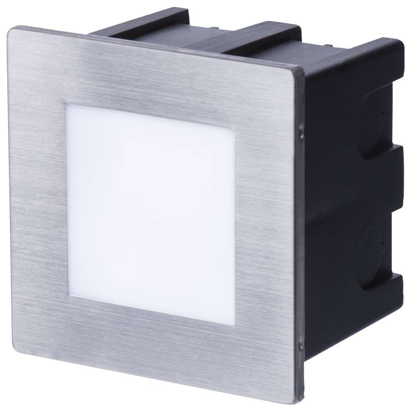 LED orientační vestavné svítidlo AMAL 80×80, 1,5W teplá bílá,IP65, 1545000090