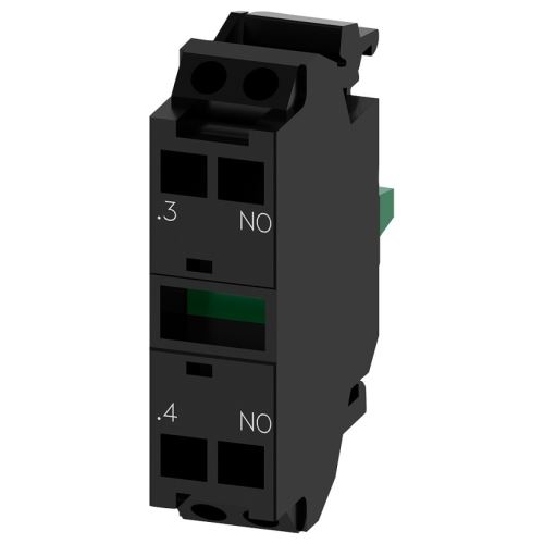 SIE 3SU1400-1AA10-3BA0 KONTAKT 1NO S BEZŠR. SVORKAMI PRO ŘADU TLAČ. 3SU1 MONT. DO PANELU