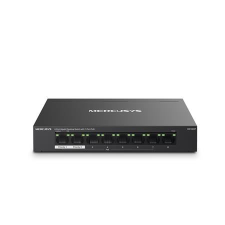 MERCUSYS MS108GP - 8portový gigabitový stolní switch se 7 porty PoE+, 8× 10/100/1000 Mbps 