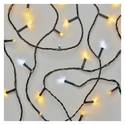 LED vánoční řetěz, 8 m, venkovní i vnitřní, teplá/studená bílá, časovač, 1550043007