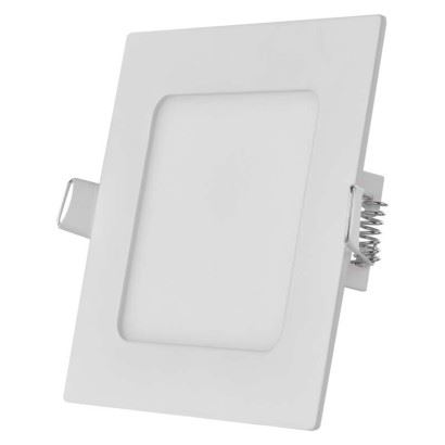 LED vestavné svítidlo NEXXO, čtvercové, bílé, 7W, neutrální bílá, ZD2125