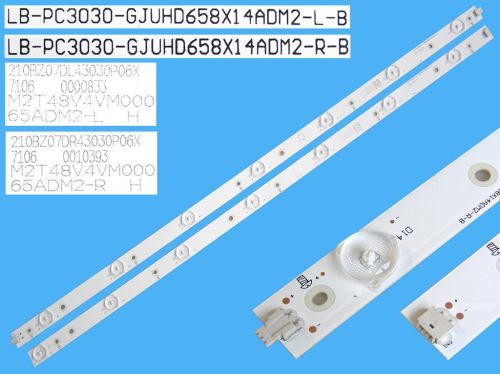 LED podsvit 1320mm sada Philips LB-PC3030-GJUHD658X14ADM2 / LED Backlight 1320mm - 14 D-LE