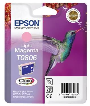 EPSON cartridge T0806 light magenta (kolibřík)