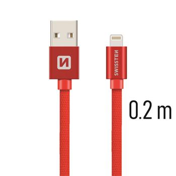 SWISSTEN DATA CABLE USB / LIGHTNING TEXTILE 0,2M R