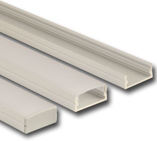 MCLED PROFIL AL PŘIS. MATNÝ DIFUZOR 24X10MM D=1M ML-761.009.43.1