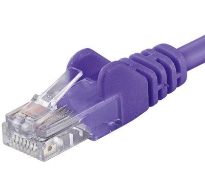 Premiumcord Patch kabel CAT6a S-FTP, RJ45-RJ45, AWG 26/7 1m fialová