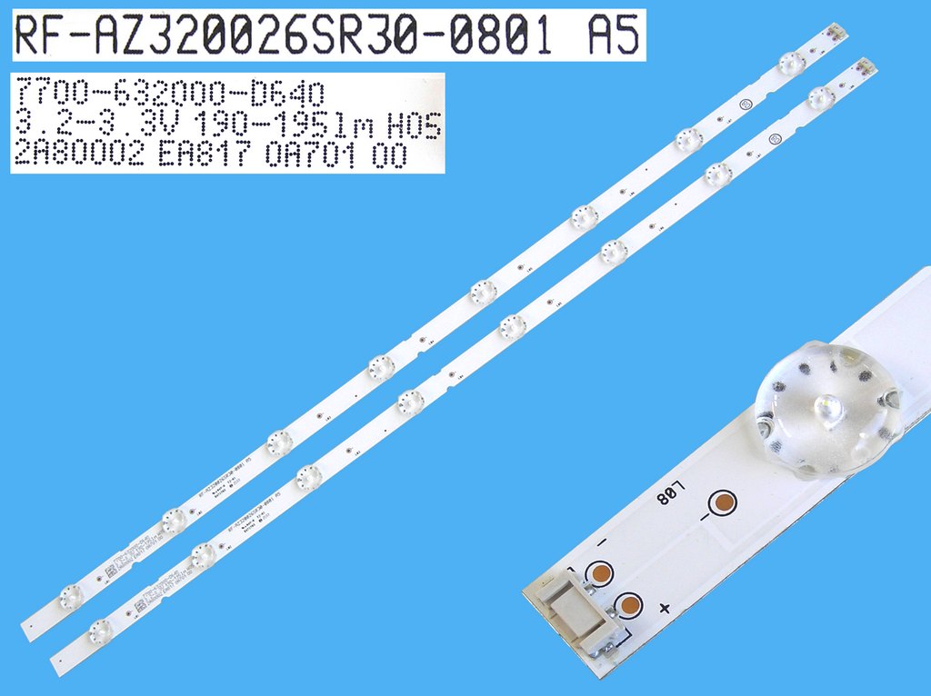 LED podsvit sada LG AGM76911801 celkem 2 pásky 625