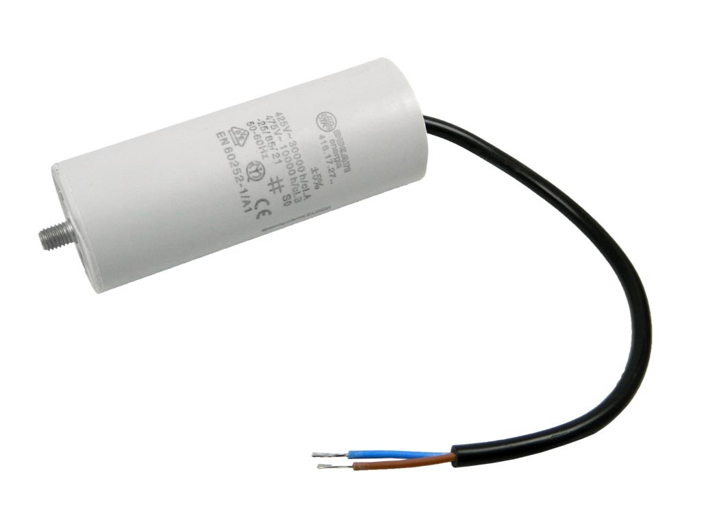 Rozběhový kondenzátor 1uF 425V / 475V DUCATI kabel