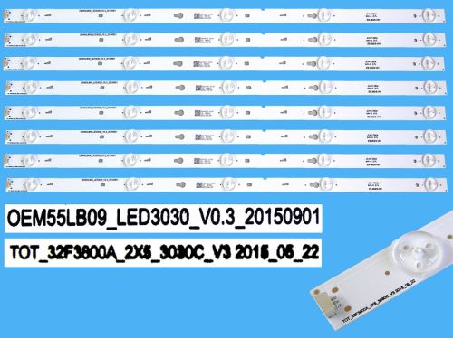LED podsvit 570mm sada Thomson 55LB09 celkem 8 pásků / DLED TOTAL ARRAY  YHA-4C-LB3205-YH0
