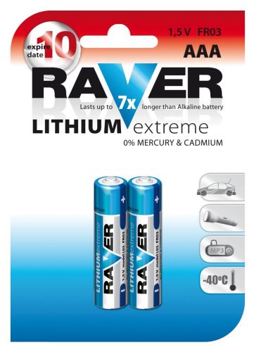Lithiová baterie RAVER AAA (FR03) B7811