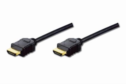 Digitus HDMI High Speed + Ethernet připojovací kabel, 2xstíněný, 3m 