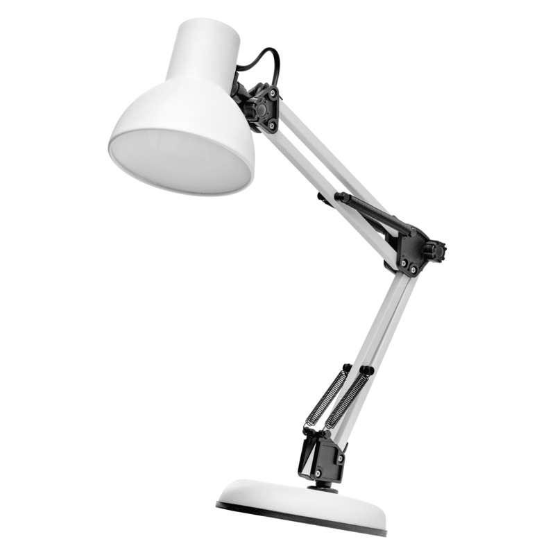 Stolní lampa LUCAS na žárovku E27, bílá, 1538169000