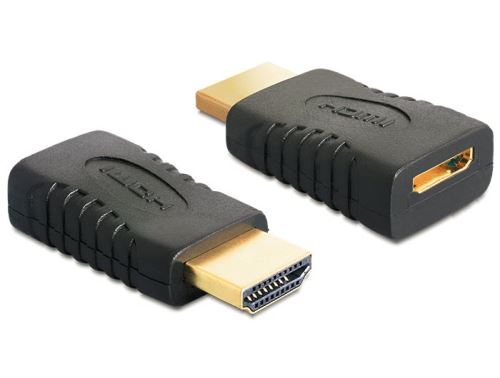 Delock adaptér HDMI-C  mini samice >  HDMI-A samec
