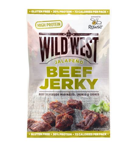 Sušené maso - Jerky, Beef, Jalapeňo, 25g Wild West