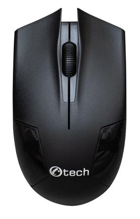 C-TECH myš WLM-08, černá, bezdrátová, 1200DPI, 3 t