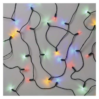 LED vánoční řetěz – tradiční, 17,85 m, venkovní i vnitřní, multicolor, D4AM11