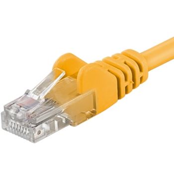 Premiumcord Patch kabel CAT6a S-FTP, RJ45-RJ45, AWG 26/7 3m žlutá