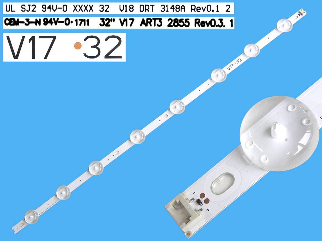 LED podsvit 660mm, 8LED / DLED Backlight 660mm - 8
