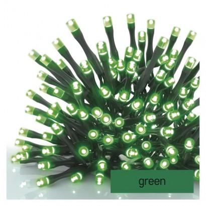 Standard LED spojovací vánoční řetěz, 10 m, venkovní i vnitřní, zelená, 1550015000
