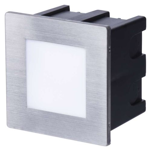 LED orientační vestavné svítidlo AMAL 80×80 1,5W neutr. bílá,IP65 ZC0111