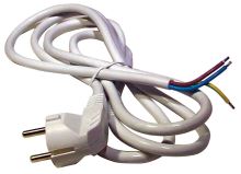 Flexo šňůra PVC 3× 0,75mm2, 3m, bílá S14373