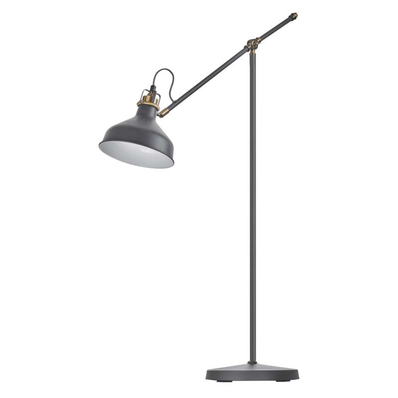 Stojací lampa ARTHUR na žárovku E27, 150cm, tmavě šedá, 1538170000